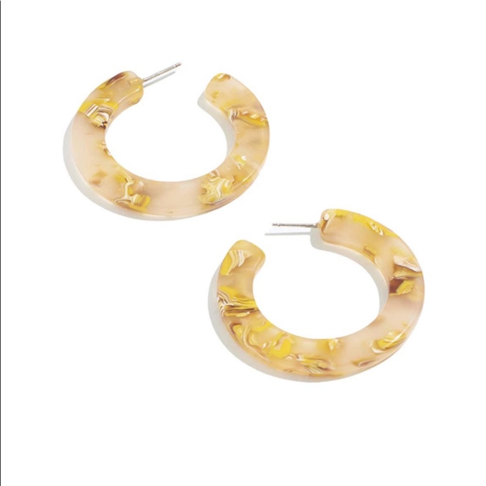 NWT Madewell Acetate Hoop Earrings